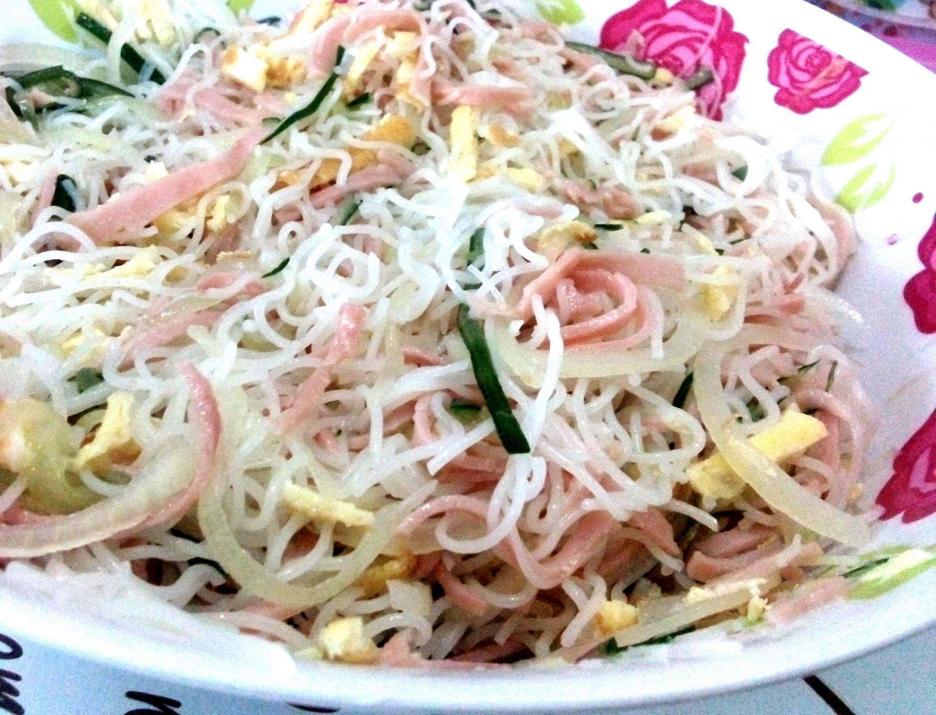 Bifum Salada De Macarrão De Arroz Temperada Culinária Do